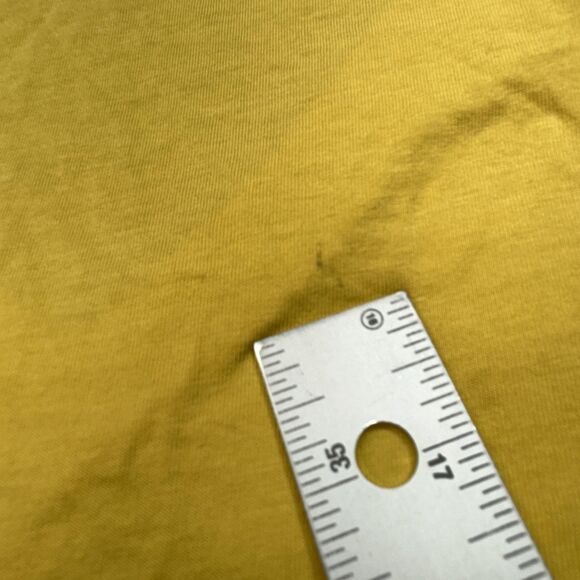 American Giant Shirt Mens Large Yellow V-Neck Supima Cotton Made in USA Tee - Picture 5 of 11